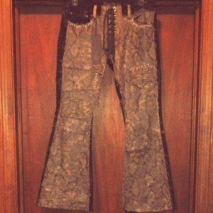 Wornstar Stagewear Snakeskin Effect Pants